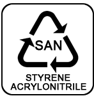 Material SAN, reciclabil