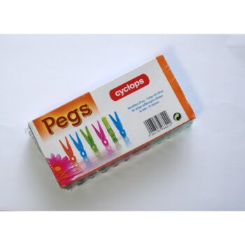 Cârlige rufe plastic 24buc/set, 8cm