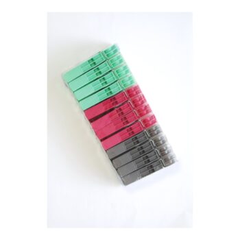 Cârlige rufe plastic 24buc/set, 8cm 2