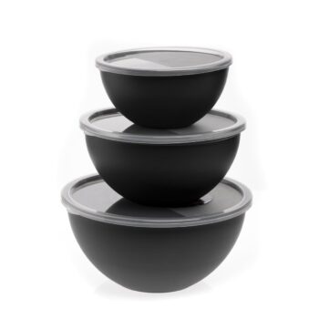 Set 3 boluri rotunde 1lt, 2lt, 3lt, cu capac