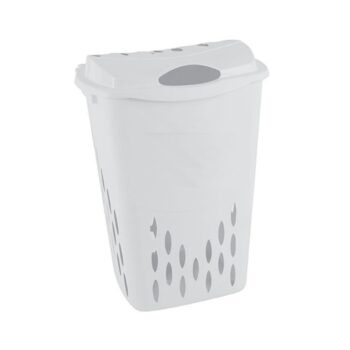 Coș rufe dreptunghiular cu capac 55lt