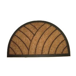 Covor ușă extra gros 40x70cm semioval