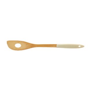 Spatulă bambus cu orificiu și mâner din silicon, 30x6cm C17 004